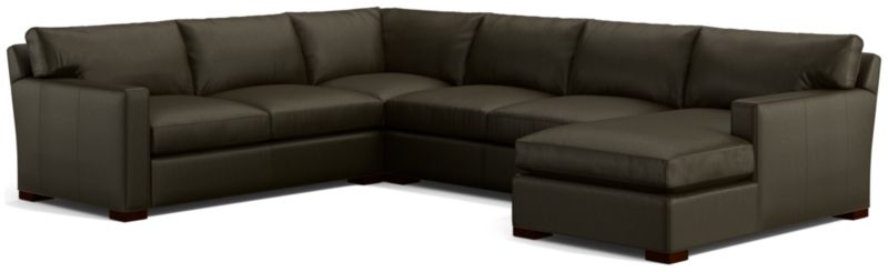 Axis Leather 4-Piece Sectional Sofa - image 0 of 3