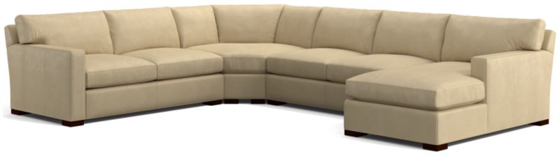 Axis Leather 4-Piece Sectional Sofa - image 0 of 3