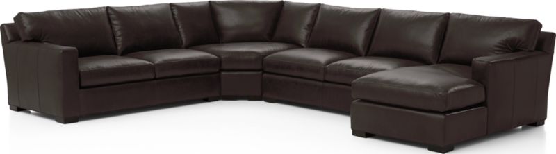 Axis Leather 4-Piece Sectional Sofa - image 0 of 4