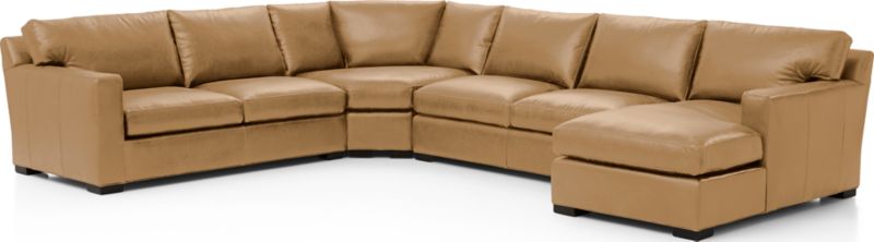 Axis Leather 4-Piece Sectional Sofa - image 0 of 4