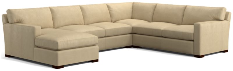 Axis Leather 4-Piece Sectional Sofa - image 0 of 3