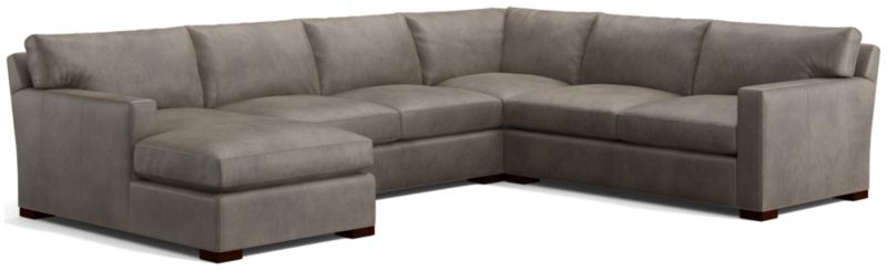 Axis Leather 4-Piece Sectional Sofa - image 0 of 3