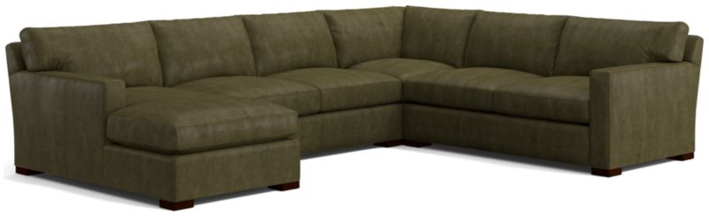 Axis Leather 4-Piece Sectional Sofa - image 0 of 3