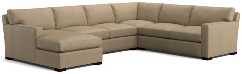 Axis Leather 4-Piece Sectional Sofa - image 0 of 3