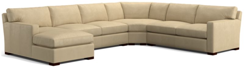 Axis Leather 4-Piece Sectional Sofa - image 0 of 3