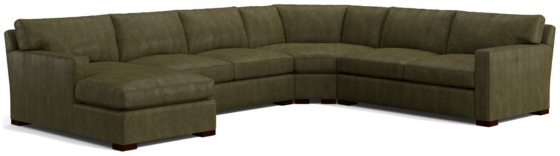 Axis Leather 4-Piece Sectional Sofa - image 0 of 3