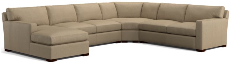 Axis Leather 4-Piece Sectional Sofa - image 0 of 3