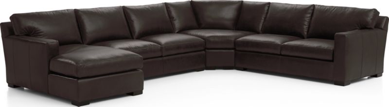 Axis Leather 4-Piece Sectional Sofa - image 0 of 4