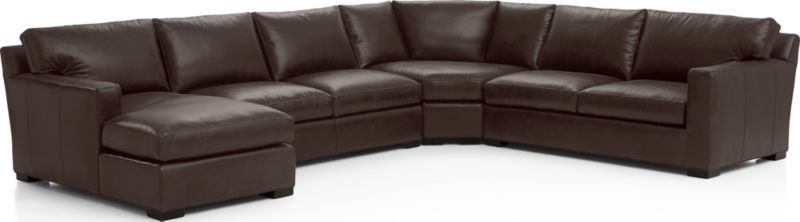 Axis Leather 4-Piece Sectional Sofa - image 0 of 4