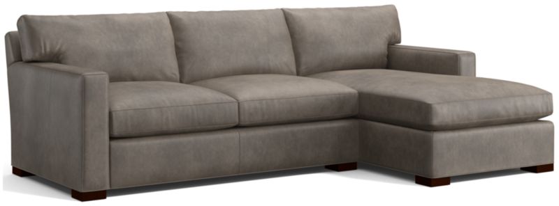 Axis Leather 2-Piece Sectional Sofa - image 0 of 3