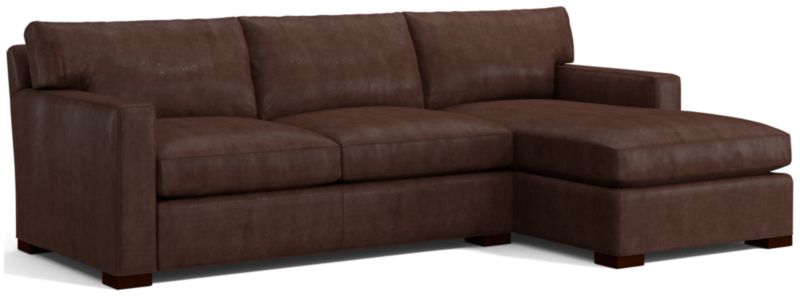 Axis Leather 2-Piece Sectional Sofa - image 0 of 3