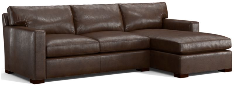 Axis Leather 2-Piece Sectional Sofa - image 0 of 3