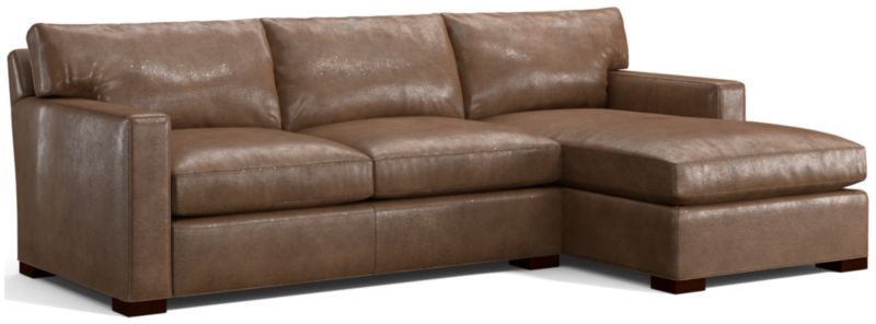 Axis Leather 2-Piece Sectional Sofa - image 0 of 3