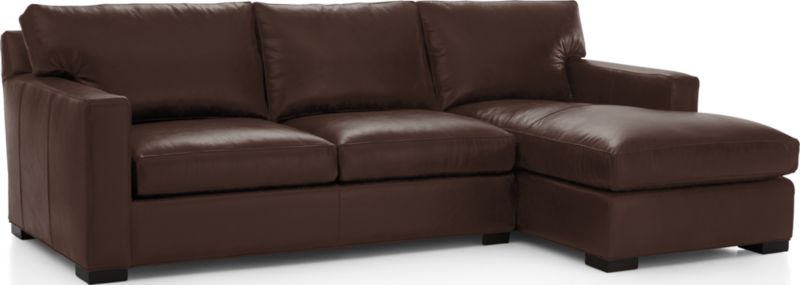 Axis Leather 2-Piece Sectional Sofa - image 0 of 4