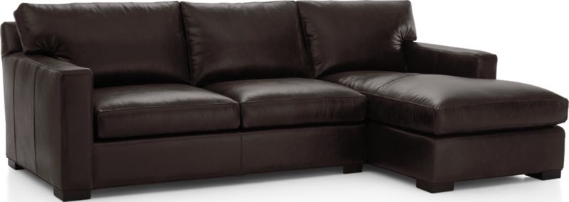 Axis Leather 2-Piece Sectional Sofa - image 0 of 4