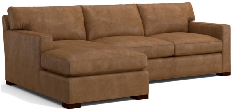 Axis Leather 2-Piece Sectional Sofa - image 0 of 3