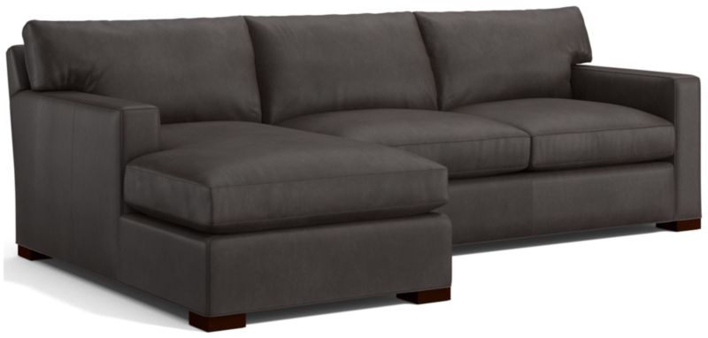 Axis Leather 2-Piece Sectional Sofa - image 0 of 3