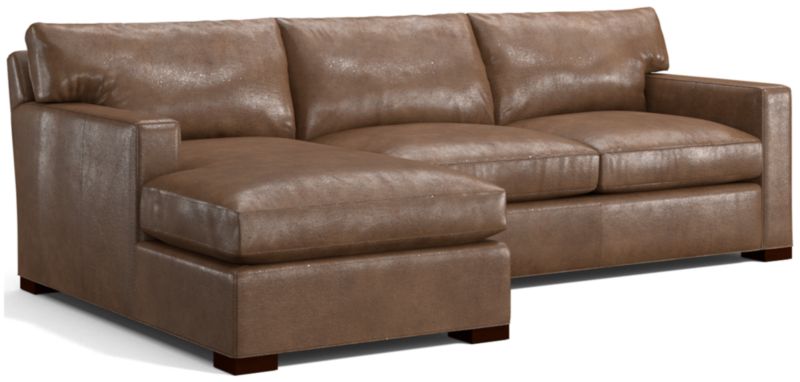 Axis Leather 2-Piece Sectional Sofa - image 0 of 3