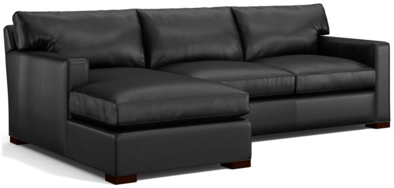 Axis Leather 2-Piece Sectional Sofa - image 0 of 4