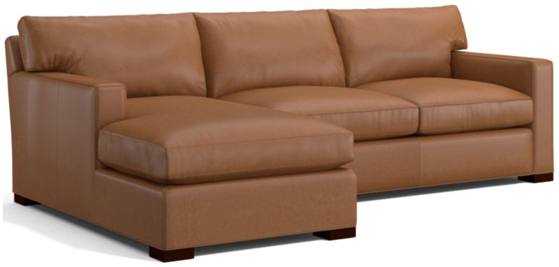 Axis Leather 2-Piece Sectional Sofa - image 0 of 4