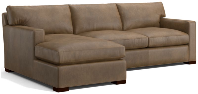 Axis Leather 2-Piece Sectional Sofa - image 0 of 3