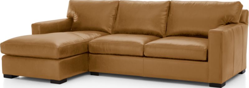 Axis Leather 2-Piece Sectional Sofa - image 0 of 4