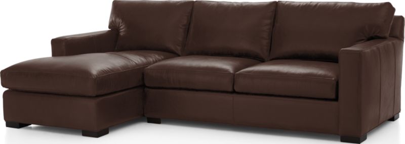 Axis Leather 2-Piece Sectional Sofa - image 0 of 4