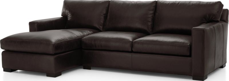 Axis Leather 2-Piece Sectional Sofa - image 0 of 4