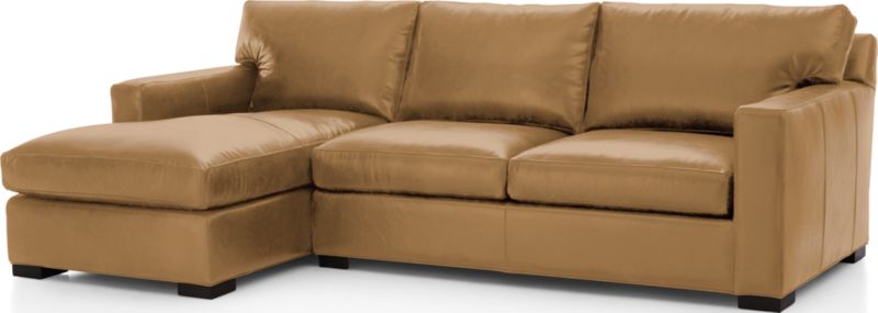 Axis Leather 2-Piece Sectional Sofa - image 0 of 4