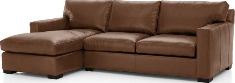 Axis Leather 2-Piece Sectional Sofa - image 0 of 4