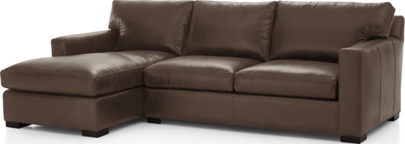 Axis Leather 2-Piece Sectional Sofa - image 0 of 4