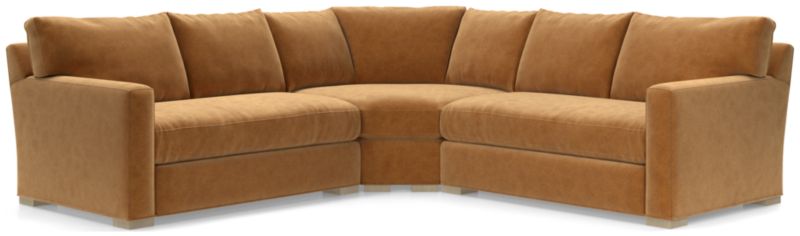 Axis 3-Piece Wedge Bench Sectional Sofa - image 0 of 6