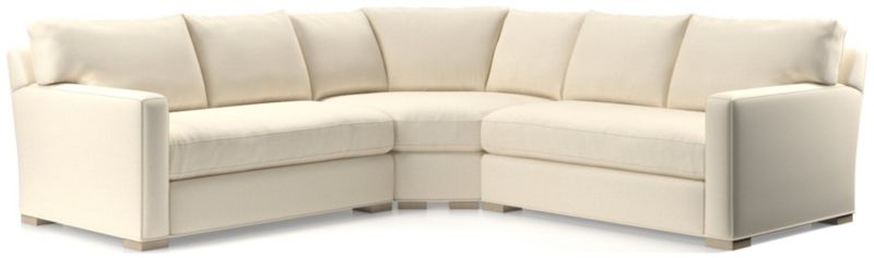 Axis 3-Piece Wedge Bench Sectional Sofa - image 0 of 4