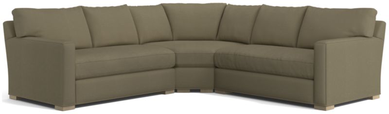 Axis 3-Piece Wedge Bench Sectional Sofa - image 0 of 6