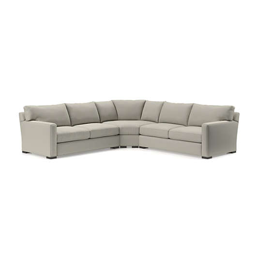 Axis 3-Piece L-Shaped Wedge Sectional Sofa