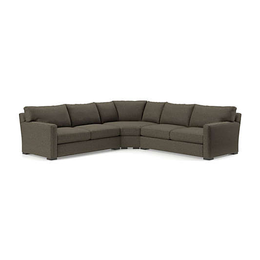 Axis 3-Piece L-Shaped Wedge Sectional Sofa