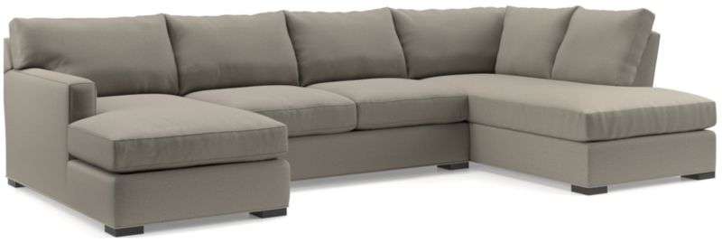 Axis 3-Piece U-Shaped Sectional Sofa with Right-Arm Corner Bumper - image 0 of 8