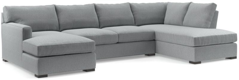 Axis 3-Piece U-Shaped Sectional Sofa with Right-Arm Corner Bumper - image 0 of 7