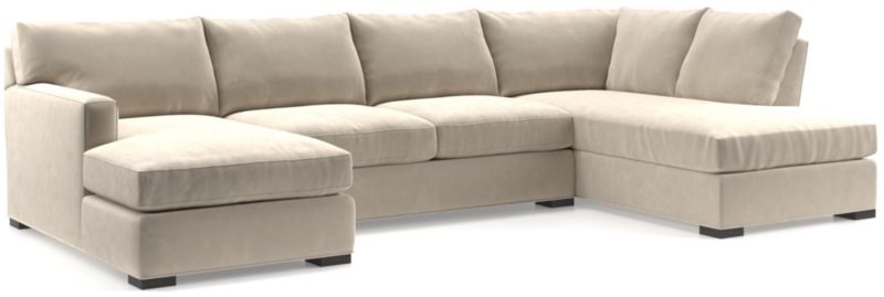 Axis 3-Piece U-Shaped Sectional Sofa with Right-Arm Corner Bumper - image 0 of 6