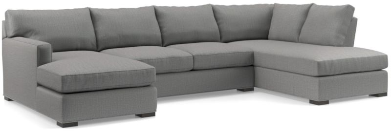 Axis 3-Piece U-Shaped Sectional Sofa with Right-Arm Corner Bumper - image 0 of 6