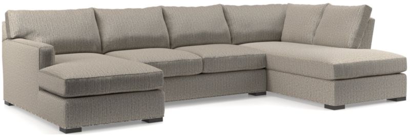 Axis 3-Piece U-Shaped Sectional Sofa with Right-Arm Corner Bumper - image 0 of 6