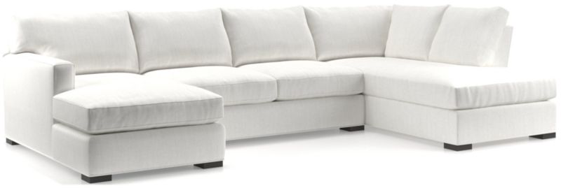 Axis 3-Piece U-Shaped Sectional Sofa with Right-Arm Corner Bumper - image 0 of 6