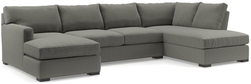 Axis 3-Piece U-Shaped Sectional Sofa with Right-Arm Corner Bumper - image 0 of 6