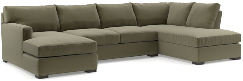 Axis 3-Piece U-Shaped Sectional Sofa with Right-Arm Corner Bumper - image 0 of 6