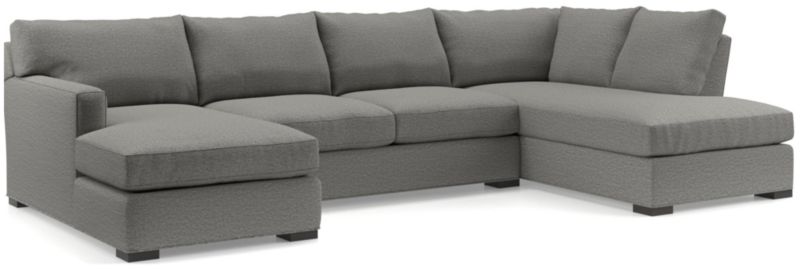 Axis 3-Piece U-Shaped Sectional Sofa with Right-Arm Corner Bumper - image 0 of 6