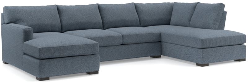 Axis 3-Piece U-Shaped Sectional Sofa with Right-Arm Corner Bumper - image 0 of 6