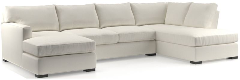 Axis 3-Piece U-Shaped Sectional Sofa with Right-Arm Corner Bumper - image 0 of 6