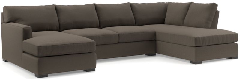 Axis 3-Piece U-Shaped Sectional Sofa with Right-Arm Corner Bumper - image 0 of 6