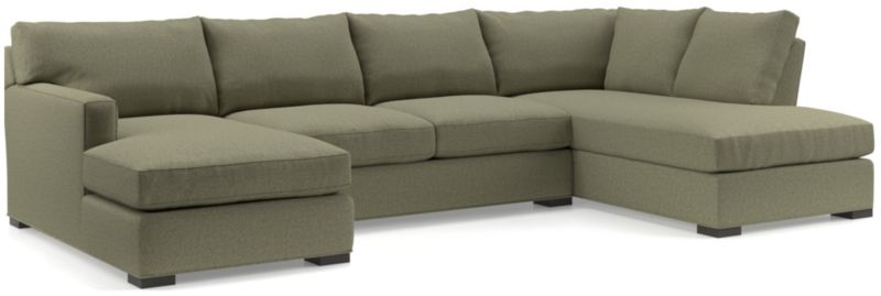 Axis 3-Piece U-Shaped Sectional Sofa with Right-Arm Corner Bumper - image 0 of 6