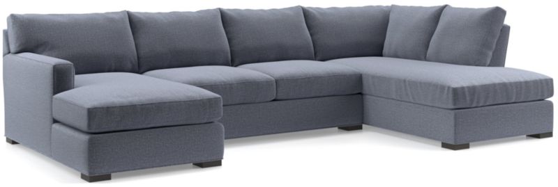 Axis 3-Piece U-Shaped Sectional Sofa with Right-Arm Corner Bumper - image 0 of 6